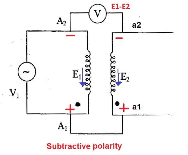polarity test on transformer subtractive polarity