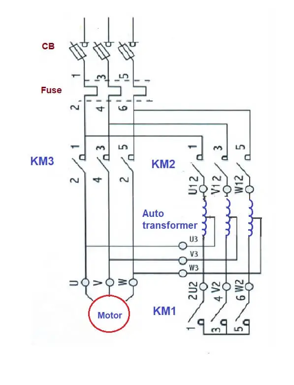 autotransformer starter diagram
